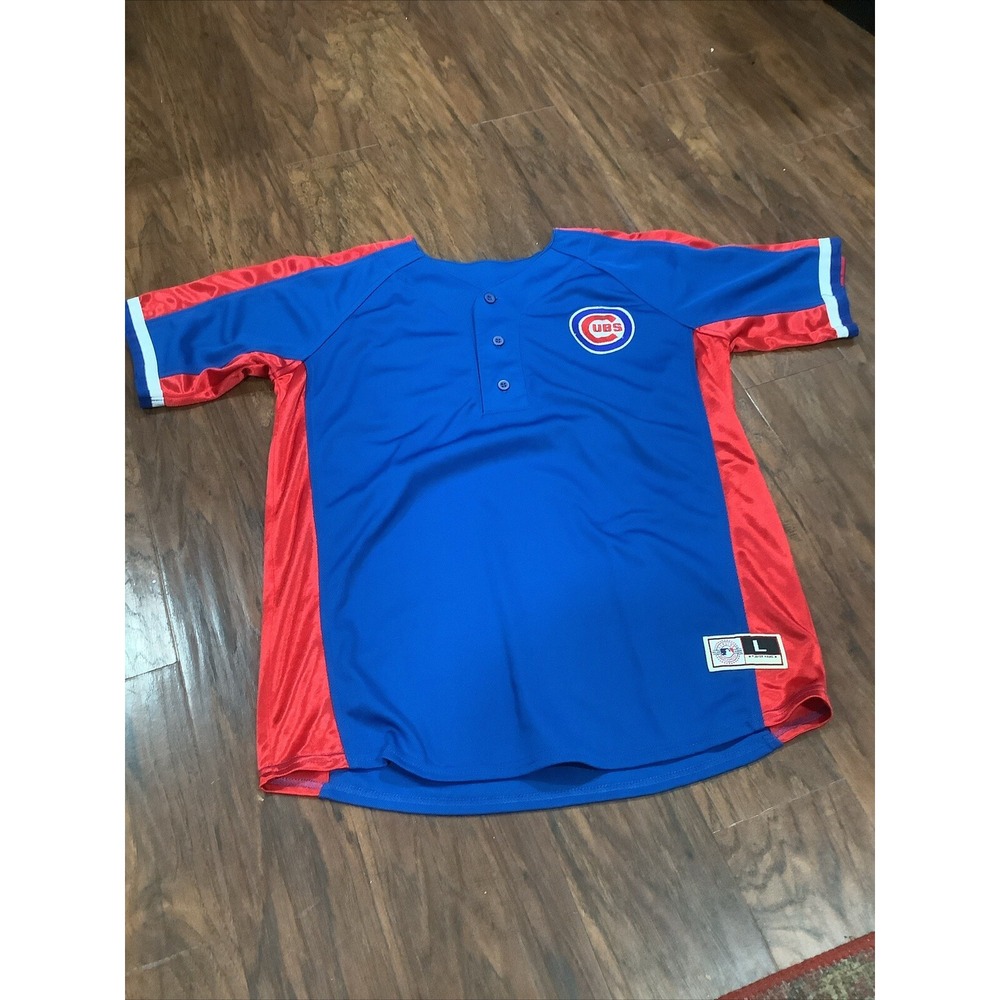 Chicago Cubs Baseball Jersey MLB Logo Youth L (14-16) Stitched